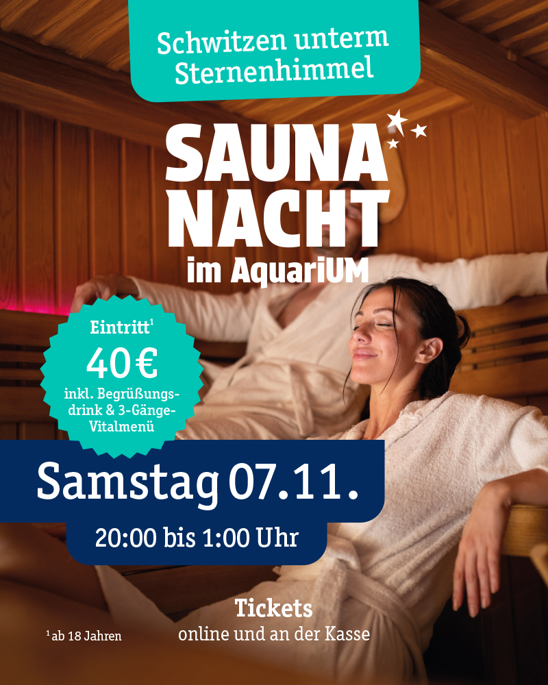 Entspannung pur: Saunanacht am 07. November 2026